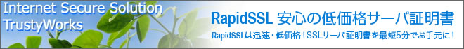 RapidSSL 安心の低価格サーバ証明書 │RapidSSLは迅速・低価格! SSLサーバ証明書を最短5分でお手元に!